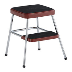 COSCO Stylaire Retro Two-Step Step Stool, Red