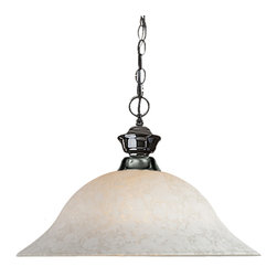 Z-Lite - Z-Lite 100701GM-WM16 Pendant Lights 1 Light Pendant in Gun Metal with White Mott - Pendant Lighting