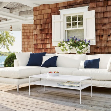 Palm Sofa with Chaise