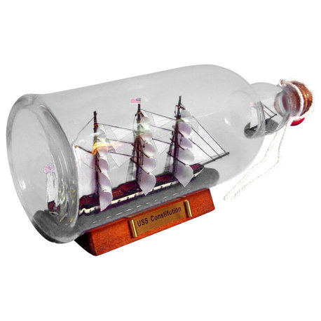 USS Constitution Ship in a Bottle, 11"