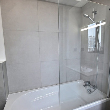Transformation d'une douche en salle de bain dans un appartement à Paris 20ème