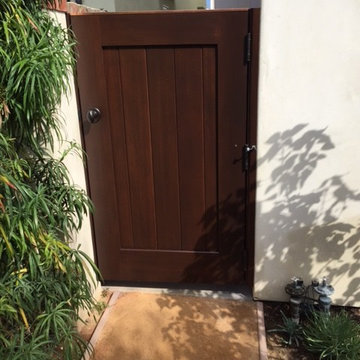 Clean and Simple Custom Wood Gates by Garden Passages