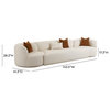 Fickle Cream Boucle 3-Piece Modular Sofa