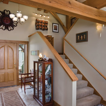 Ohio Timber Frame Home - Foyer