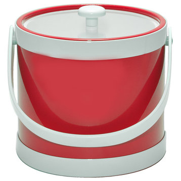 Springtime 3-Quart Ice Bucket, Red