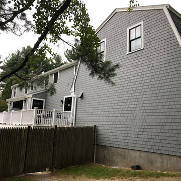 James Hardie Siding with Pella Windows and new deck