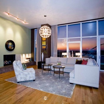 Penthouse in the Pearl District: Living Room