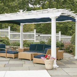 Arched Freestanding Poolside Pergola - Pergolas