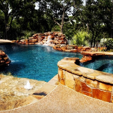 Natural Lagoon pool Arlington, TX
