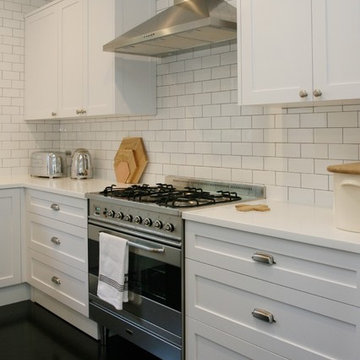 Grey Hamptons Style Kitchen