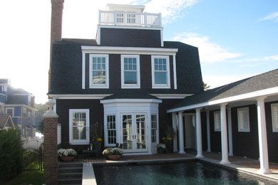 Traditional exterior home idea in New York