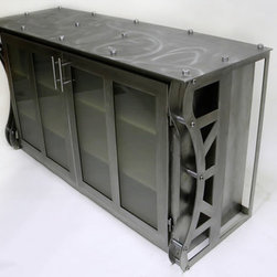 The Stainless Steel Console - Console Tables