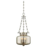 Savoy House - Savoy House 7-8300-3-SN Oakleigh - 3 Light Pendant - The Oakleigh pendant has a vintage inspired designOakleigh 3 Light Pen Satin Nickel Mercury *UL Approved: YES Energy Star Qualified: n/a ADA Certified: n/a  *Number of Lights: 3-*Wattage:60w E12 Candelabra Base bulb(s) *Bulb Included:No *Bulb Type:E12 Candelabra Base *Finish Type:Satin Nickel