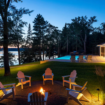 Minnesota Family Lakehouse Landscape