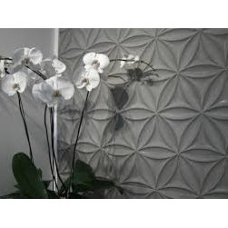 Flora Hex Tessellation in Concrete - Tile