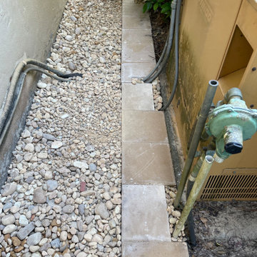 Landscape drainage and drip line solution