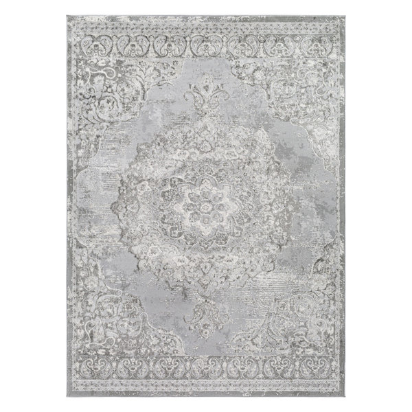 Traditional BHS-0089589 Enfield Turkish Charcoal Poly Accent Rug, 7'10