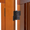 Ruffluv 3 Panel Expansion Pet Gate with Door, Medium 24", White