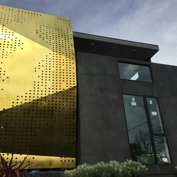 Brass & Steel Sculptural Facade
