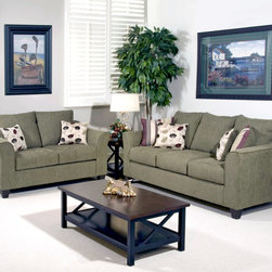 Innovate Olive Green Sofa Set - Sofas