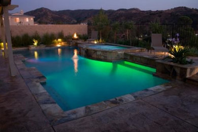 Pool - tropical pool idea in Los Angeles
