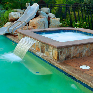 Londonderry, NH Pool, Patio & Outdoor Kitchen Design and Build