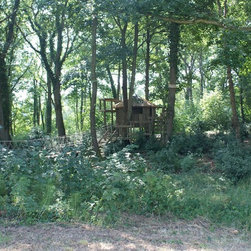 Adventure treehouses in woodland - Garden Playhouses