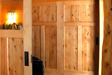 Entryway - transitional entryway idea in Boston