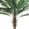 6' Decorative Potted Artificial Brown and Green Phoenix Palm Tree