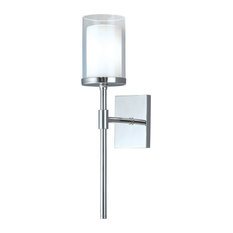 Kimberly Sconce 1 Light, Polish Nickel