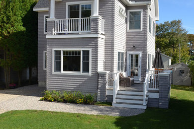 This is an example of a contemporary exterior in Portland Maine.