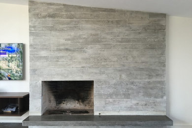 Inspiration for a modern living room remodel in Orange County