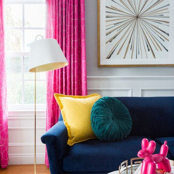 Chic and Playful Silver Lake Living Room