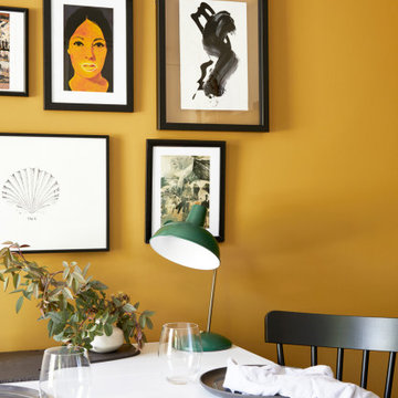 Mustard Gallery Wall