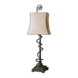 www.essentialsinside.com: wrapped spiral buffet table lamp - Table Lamps