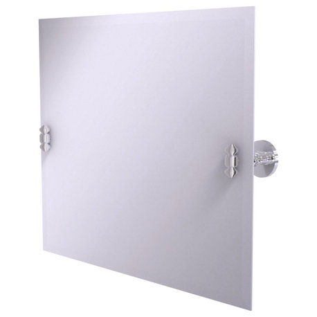 Allied Brass Frameless Landscape Rectangular Tilt Mirror With Beveled Edge