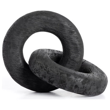 Reclaimed Wood Knot-Carbonized Black