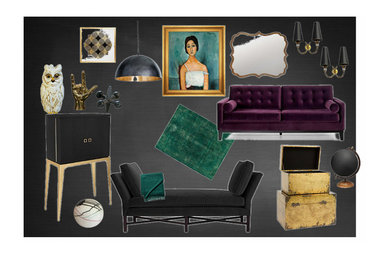 Inspiration for a contemporary home design remodel in New York