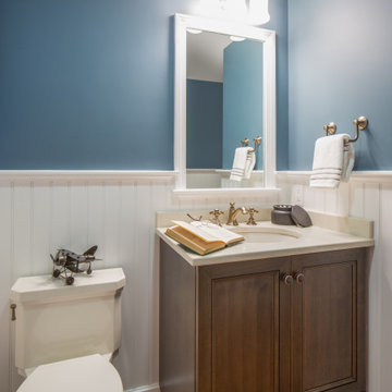 Three Bathroom Makeover in Suburban Boston