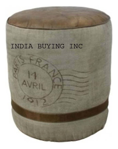 Industrial leather and canvas furniture from India buying inc