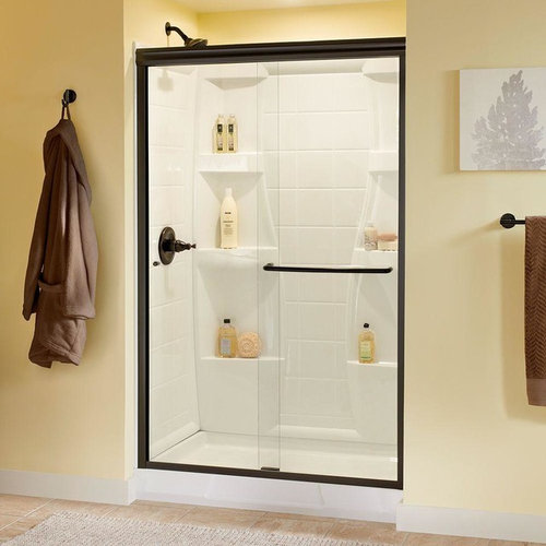 Clear or obscure glass for fiberglass shower stall in master bath?