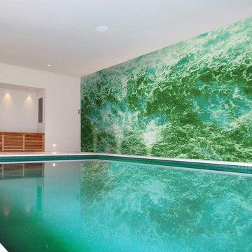 Emerald Rouge Waves | Glass Mosaic | PIXL Mist Collection