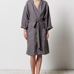Linen Robe | In Bed - Bathrobes
