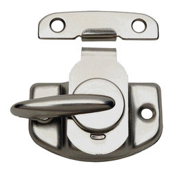 Designers Impressions - Satin Nickel Cam Action Window Sash Lock and Keeper,53621 - Window Hardware And Parts