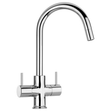 Latoscana 78CR491 Elba Two Handle Pull-Down Kitchen Faucet In Chrome