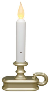 Standard Traditional LED Candle, Pewter