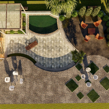 Landscape backyard design