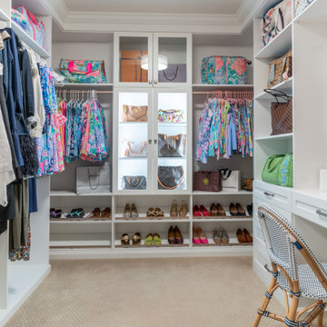 Lovely His & Hers Primary Closets in Leesburg