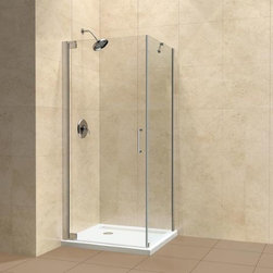 DreamLine Elegance Shower Enclosure with 30" Door and 34" Return Wall and Suppor - Shower Stalls And Kits