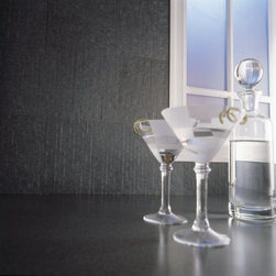 Corian&reg; Flint countertop and matching backsplash. - Kitchen Countertops